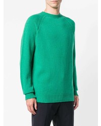 grüner Pullover mit einem Rundhalsausschnitt von A.P.C.