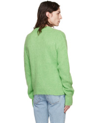 grüner Pullover mit einem Rundhalsausschnitt von Sky High Farm Workwear