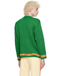 grüner Pullover mit einem Rundhalsausschnitt von Bode