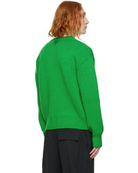 grüner Pullover mit einem Rundhalsausschnitt von Bottega Veneta