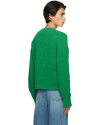 grüner Pullover mit einem Rundhalsausschnitt von Recto