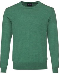 grüner Pullover mit einem Rundhalsausschnitt von Hackett London