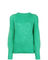 grüner Pullover mit einem Rundhalsausschnitt von Isabel Marant Etoile