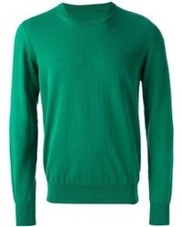 grüner Pullover mit einem Rundhalsausschnitt von Maison Margiela