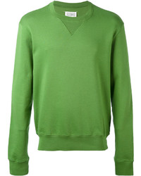 grüner Pullover mit einem Rundhalsausschnitt von Maison Margiela
