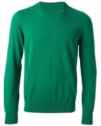 grüner Pullover mit einem Rundhalsausschnitt von Maison Martin Margiela