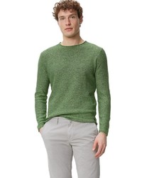 grüner Pullover mit einem Rundhalsausschnitt von Marc O'Polo