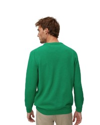 grüner Pullover mit einem Rundhalsausschnitt von Marc O'Polo