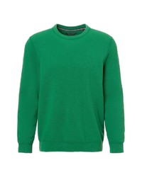 grüner Pullover mit einem Rundhalsausschnitt von Marc O'Polo