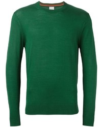 grüner Pullover mit einem Rundhalsausschnitt von Paul Smith