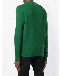 grüner Pullover mit einem Rundhalsausschnitt von Calvin Klein Jeans