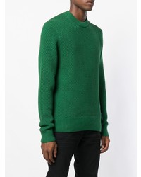 grüner Pullover mit einem Rundhalsausschnitt von Calvin Klein Jeans