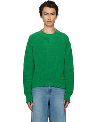 grüner Pullover mit einem Rundhalsausschnitt von Recto