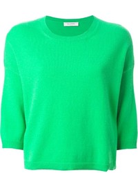 grüner Pullover mit einem Rundhalsausschnitt von Valentino