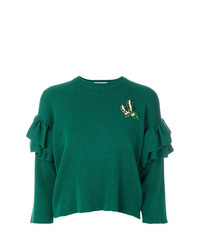 grüner Pullover mit einem Rundhalsausschnitt von Vivetta