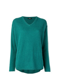 grüner Pullover mit einem V-Ausschnitt von Aspesi