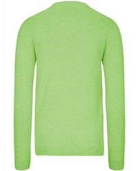 grüner Pullover mit einem V-Ausschnitt von BASEFIELD
