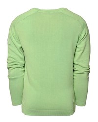 grüner Pullover mit einem V-Ausschnitt von CODE-ZERO