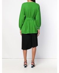 grüner Pullover mit einem V-Ausschnitt von Enfold