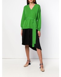 grüner Pullover mit einem V-Ausschnitt von Enfold