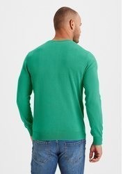 grüner Pullover mit einem V-Ausschnitt von H.I.S