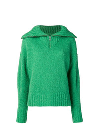 grüner Pullover mit einem V-Ausschnitt von Isabel Marant Etoile