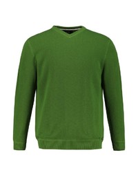 grüner Pullover mit einem V-Ausschnitt von JP1880