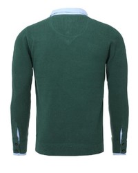 grüner Pullover mit einem V-Ausschnitt von Key Largo