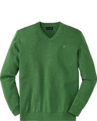grüner Pullover mit einem V-Ausschnitt von Otto Kern