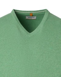 grüner Pullover mit einem V-Ausschnitt von Redmond
