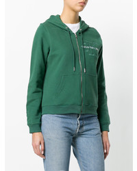 grüner Pullover mit einer Kapuze von Calvin Klein Jeans