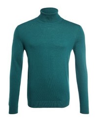 grüner Rollkragenpullover von Benetton