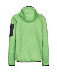 grüner Strick Fleece-Pullover mit einem Kapuze von Killtec