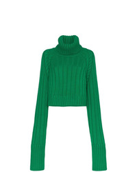 grüner Strick Oversize Pullover von Matthew Adams Dolan