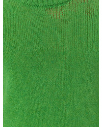 grüner Strick Pullover mit einem Rundhalsausschnitt von Maison Margiela