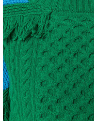 grüner Strick Pullover von Sacai