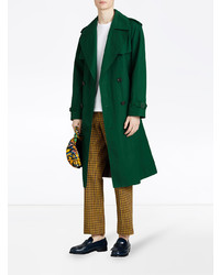 grüner Trenchcoat von Burberry