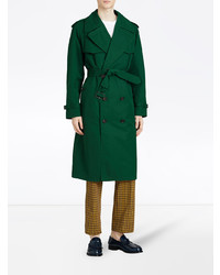 grüner Trenchcoat von Burberry