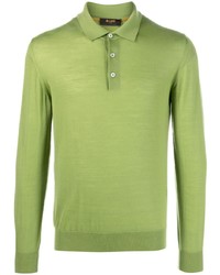 grüner Wollpolo pullover von Moorer