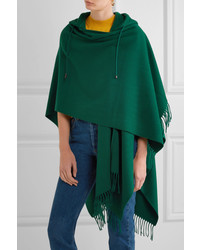 grüner Wollponcho von Balenciaga