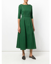 grünes ausgestelltes Kleid von Talbot Runhof