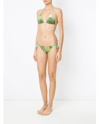 grünes bedrucktes Bikinioberteil von Isolda