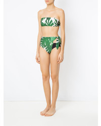 grünes bedrucktes Bikinioberteil von Adriana Degreas