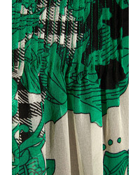 grünes bedrucktes gerade geschnittenes Kleid von Diane von Furstenberg