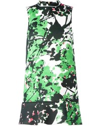 grünes bedrucktes gerade geschnittenes Kleid von Marni