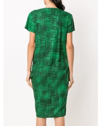 grünes bedrucktes gerade geschnittenes Kleid von Uma Raquel Davidowicz