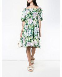 grünes bedrucktes Kleid von Dolce & Gabbana