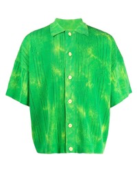 grünes bedrucktes Kurzarmhemd von Gcds