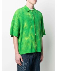 grünes bedrucktes Kurzarmhemd von Gcds