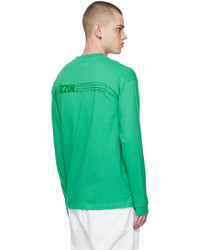 grünes bedrucktes Langarmshirt von Izzue